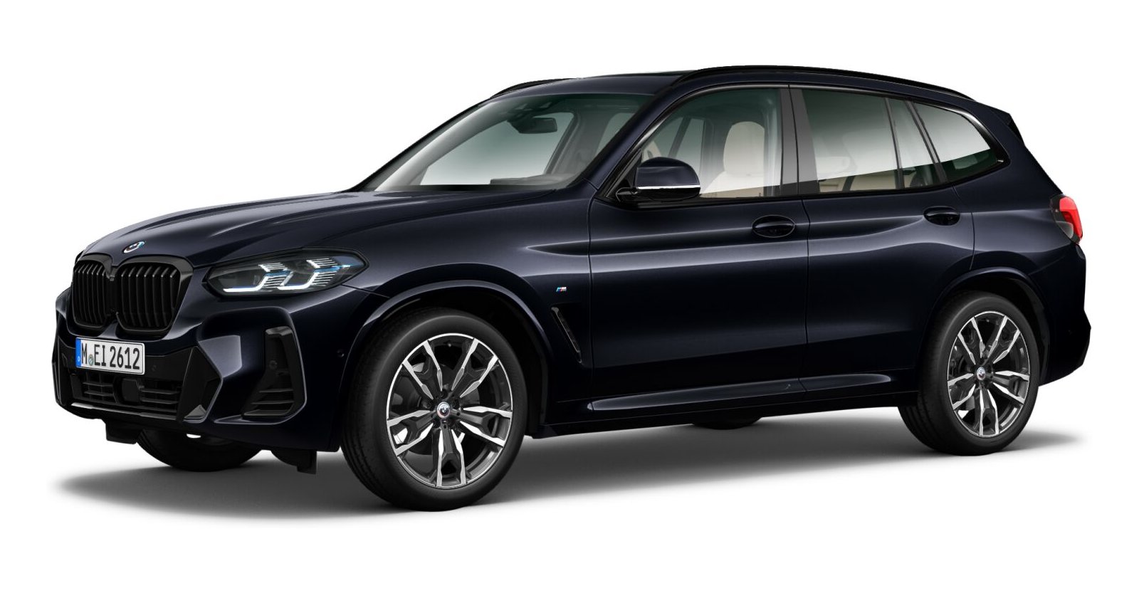BMW X3 xDrive 20d in Schwarz von vorne BMW X3 xDrive 20d in Schwarz von vorne