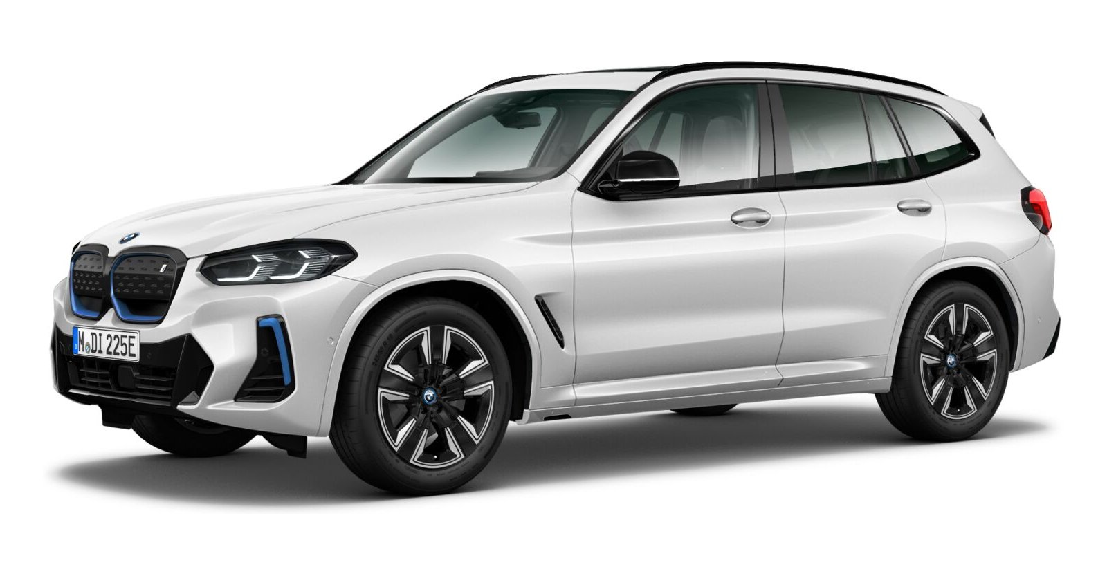 BMW iX3 in Weiß von vorne BMW iX3 in Weiß von vorne