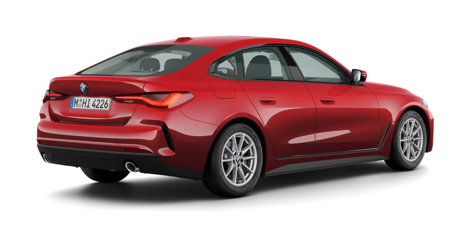 BMW BMW 4er in Rot von hinten