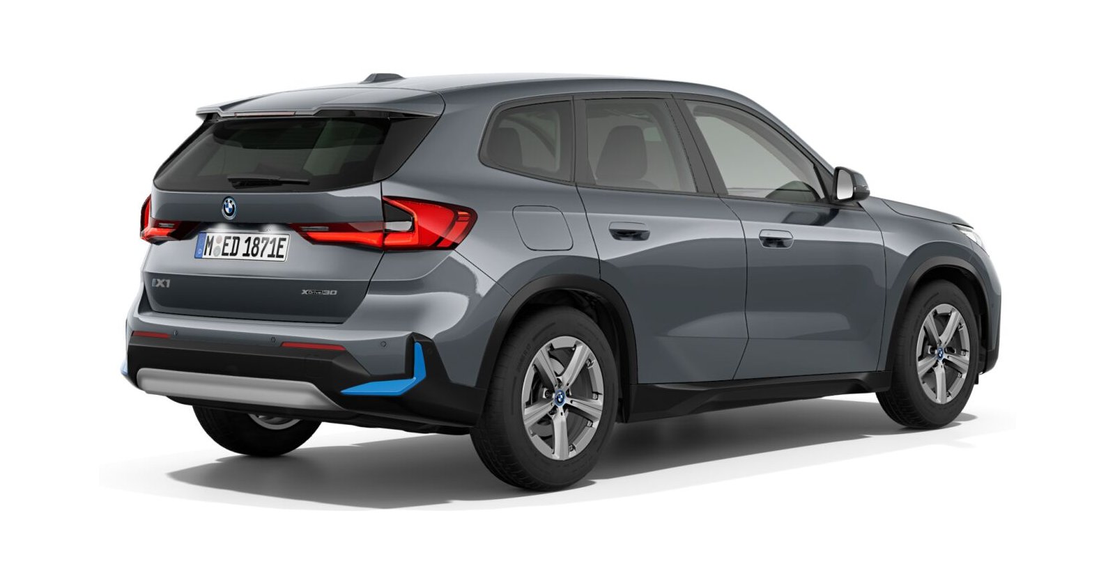 BMW BMW I in Grau von hinten BMW BMW I in Grau von hinten