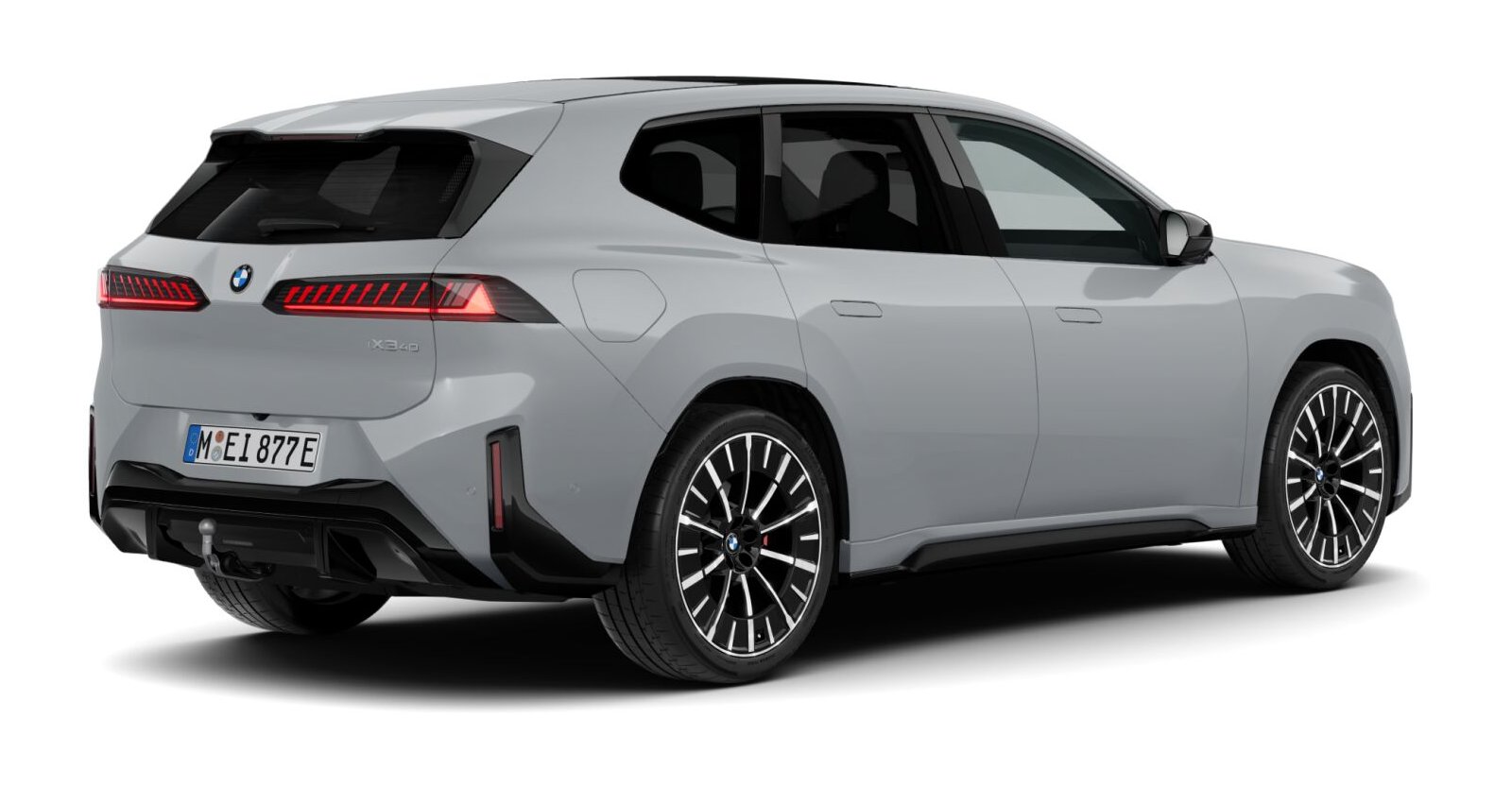 BMW BMW I in Grau von hinten BMW BMW I in Grau von hinten