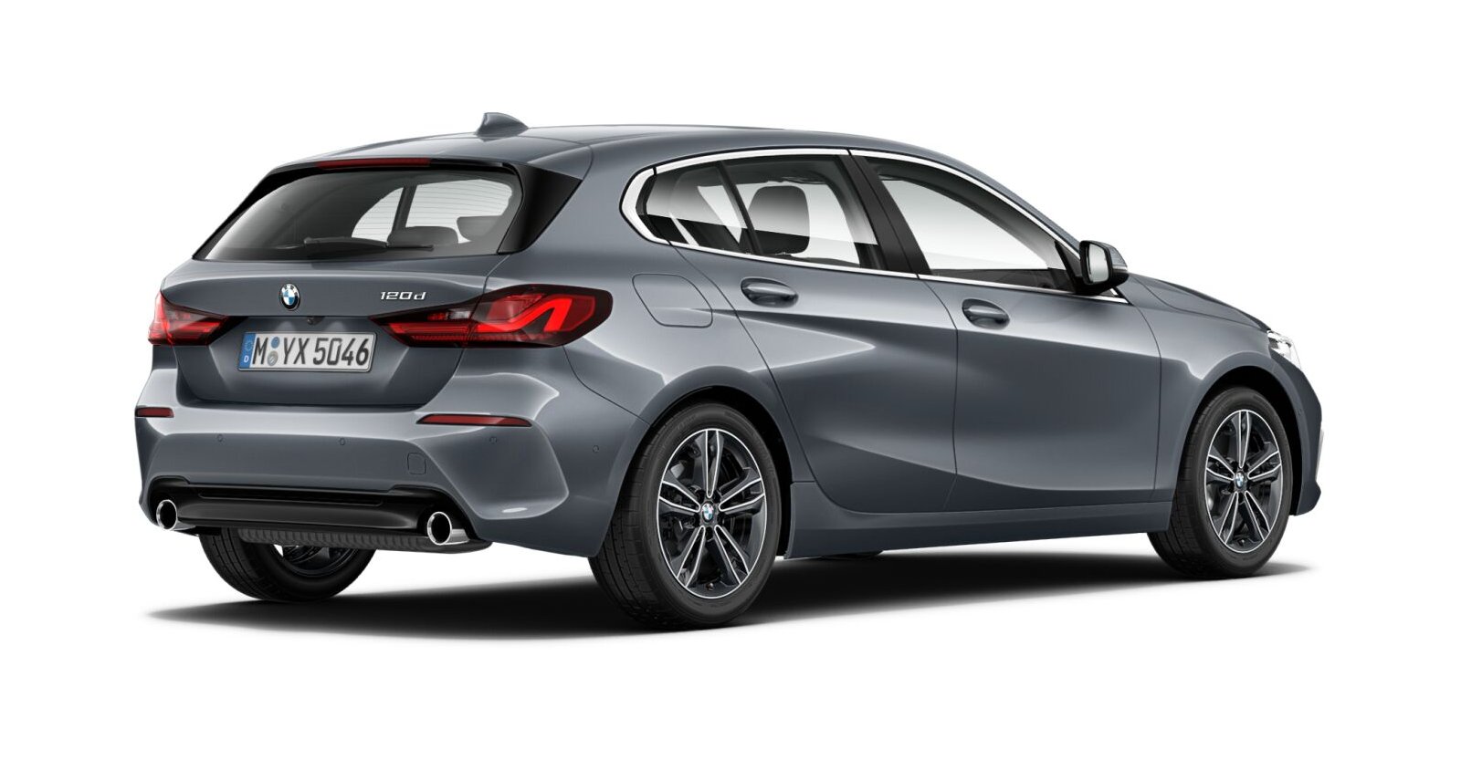 BMW BMW 1er in Grau von hinten BMW BMW 1er in Grau von hinten