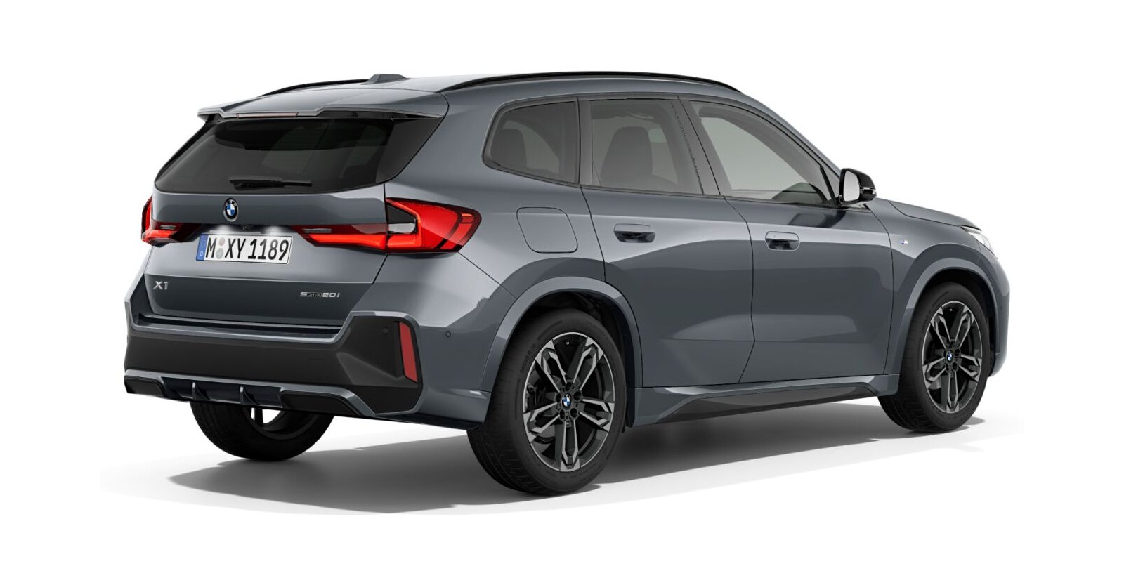 BMW BMW X in Grau von hinten BMW BMW X in Grau von hinten