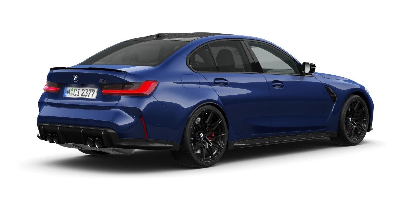 BMW BMW M in Blau von hinten BMW BMW M in Blau von hinten