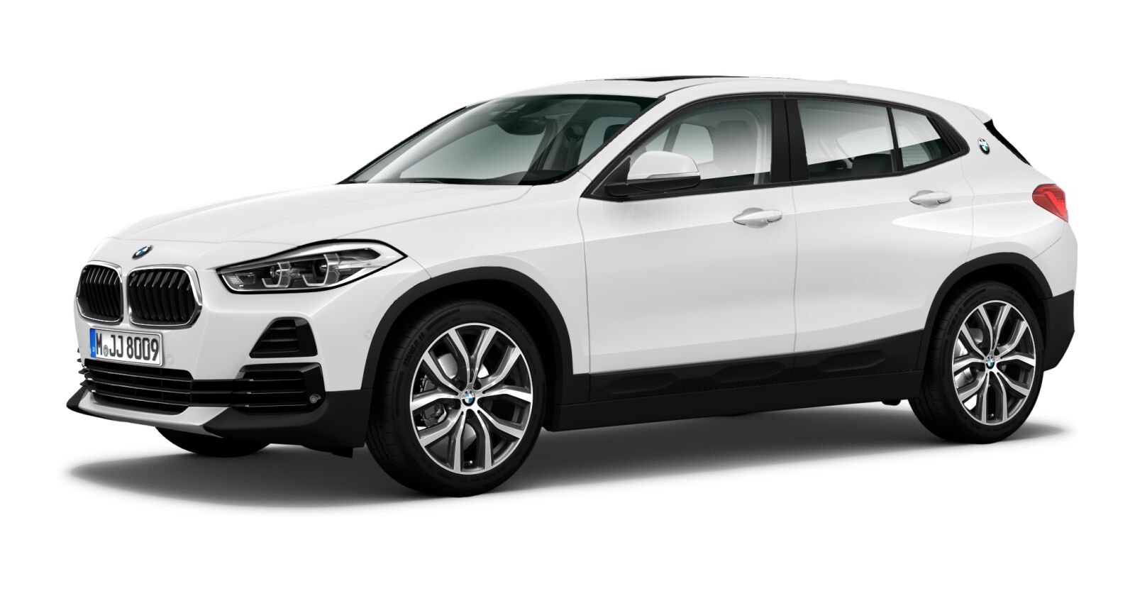 BMW X2 sDrive18i in Weiß von vorne BMW X2 sDrive18i in Weiß von vorne