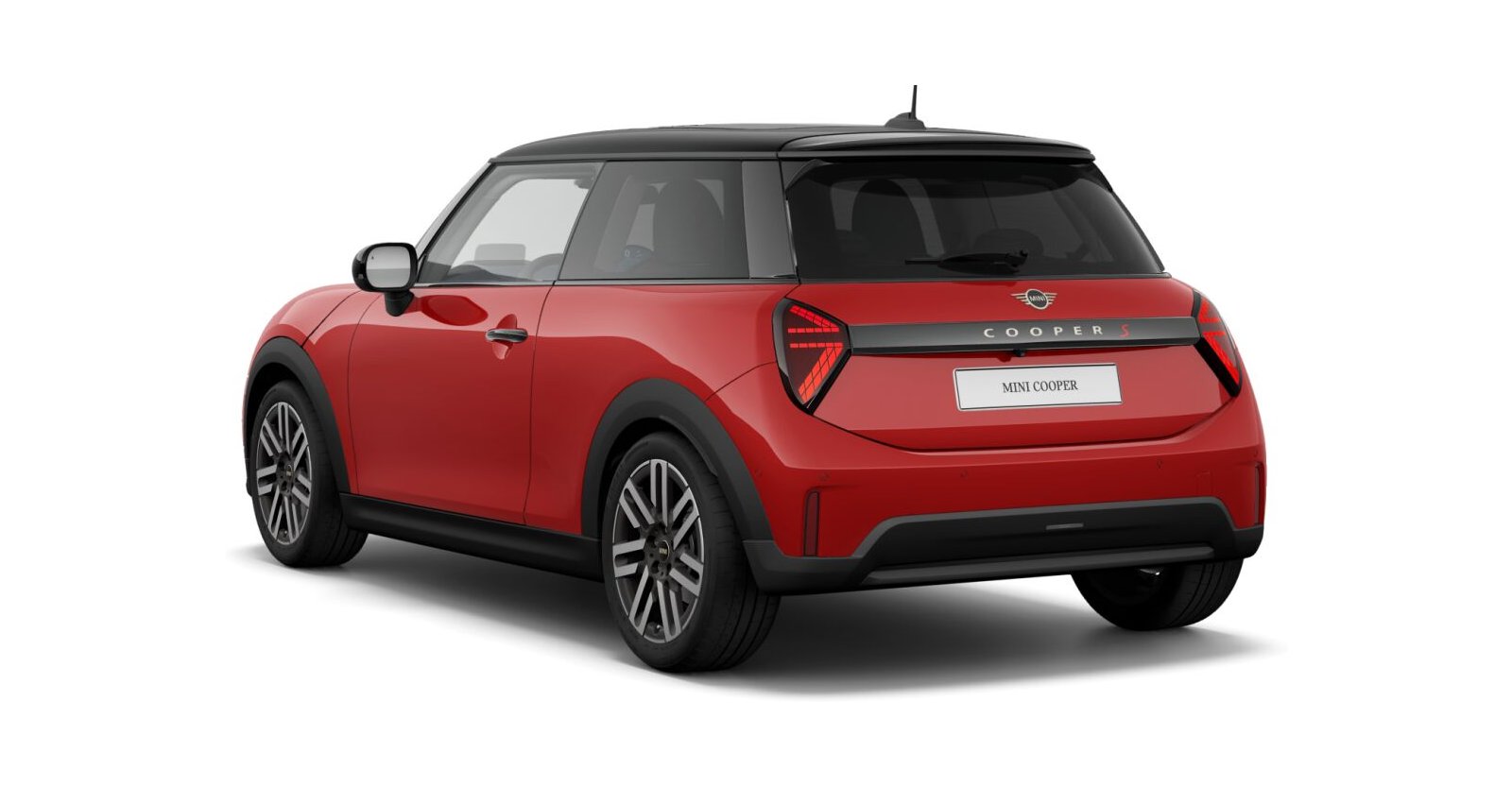 MINI MINI 3-Türer in Rot von hinten MINI MINI 3-Türer in Rot von hinten