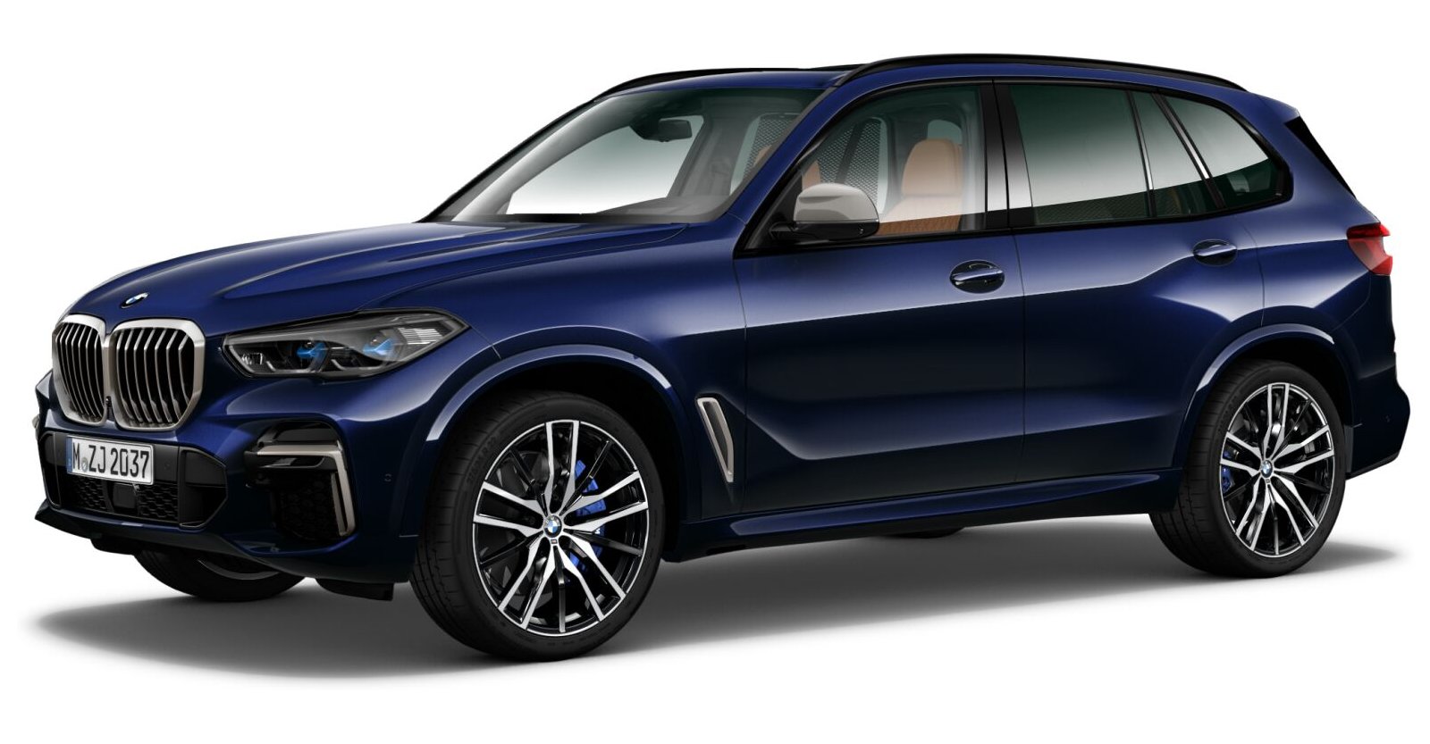 BMW BMW X in Blau von vorne BMW BMW X in Blau von vorne