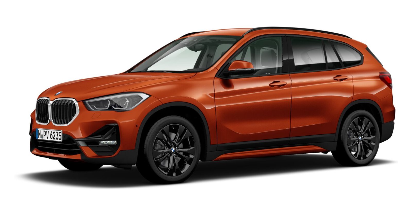 BMW BMW X in Orange von vorne BMW BMW X in Orange von vorne