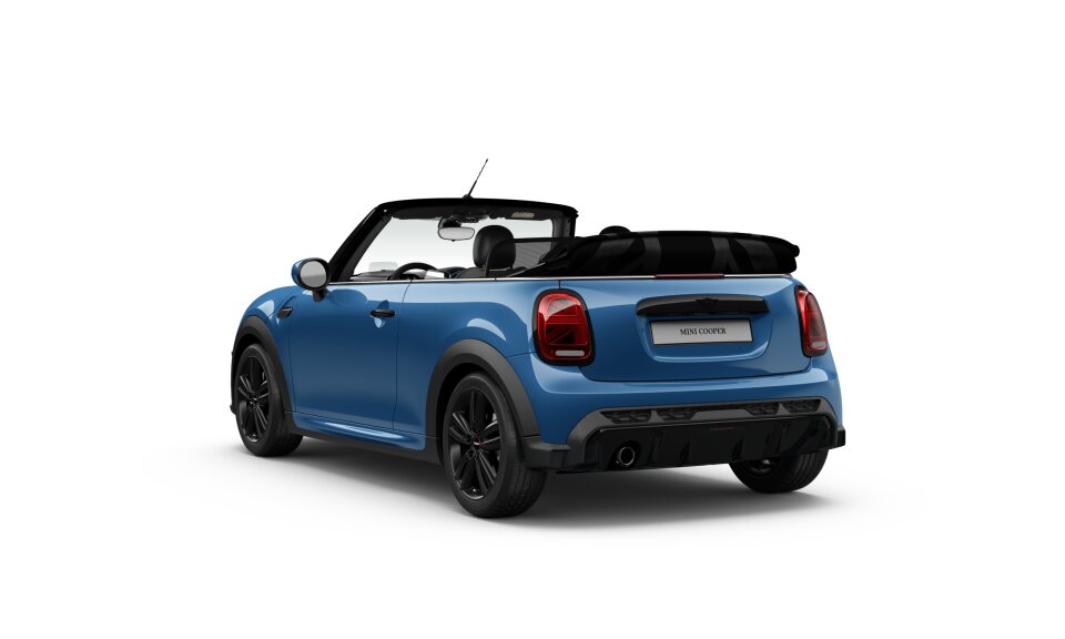 MINI MINI Cabrio in Blau von hinten MINI MINI Cabrio in Blau von hinten