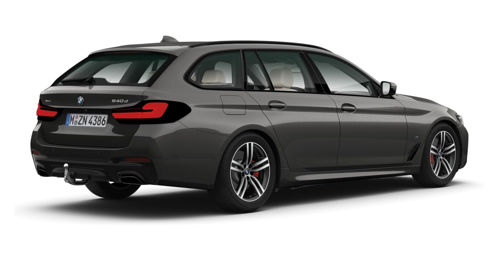 BMW BMW 5er in Grau von hinten BMW BMW 5er in Grau von hinten
