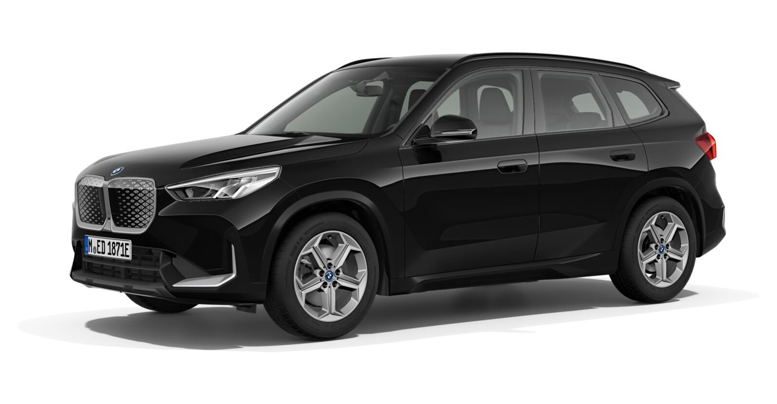 BMW BMW I in Schwarz von vorne