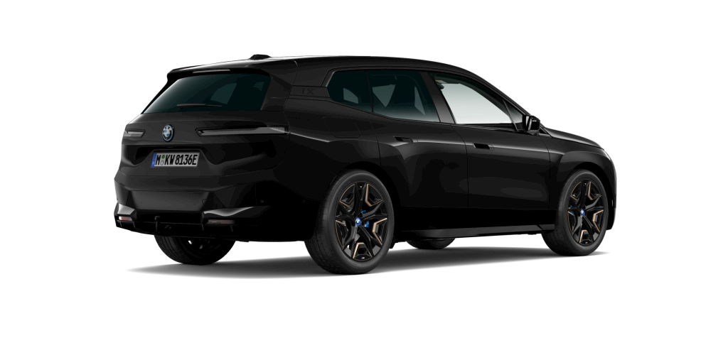 BMW BMW I in Schwarz von hinten BMW BMW I in Schwarz von hinten