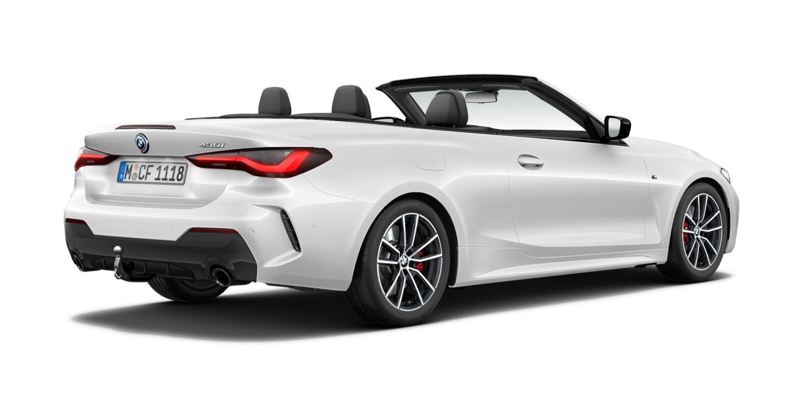 BMW BMW 4er in Weiß von hinten BMW BMW 4er in Weiß von hinten
