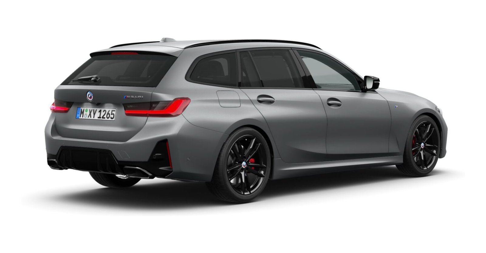 BMW BMW 3er in Grau von hinten BMW BMW 3er in Grau von hinten
