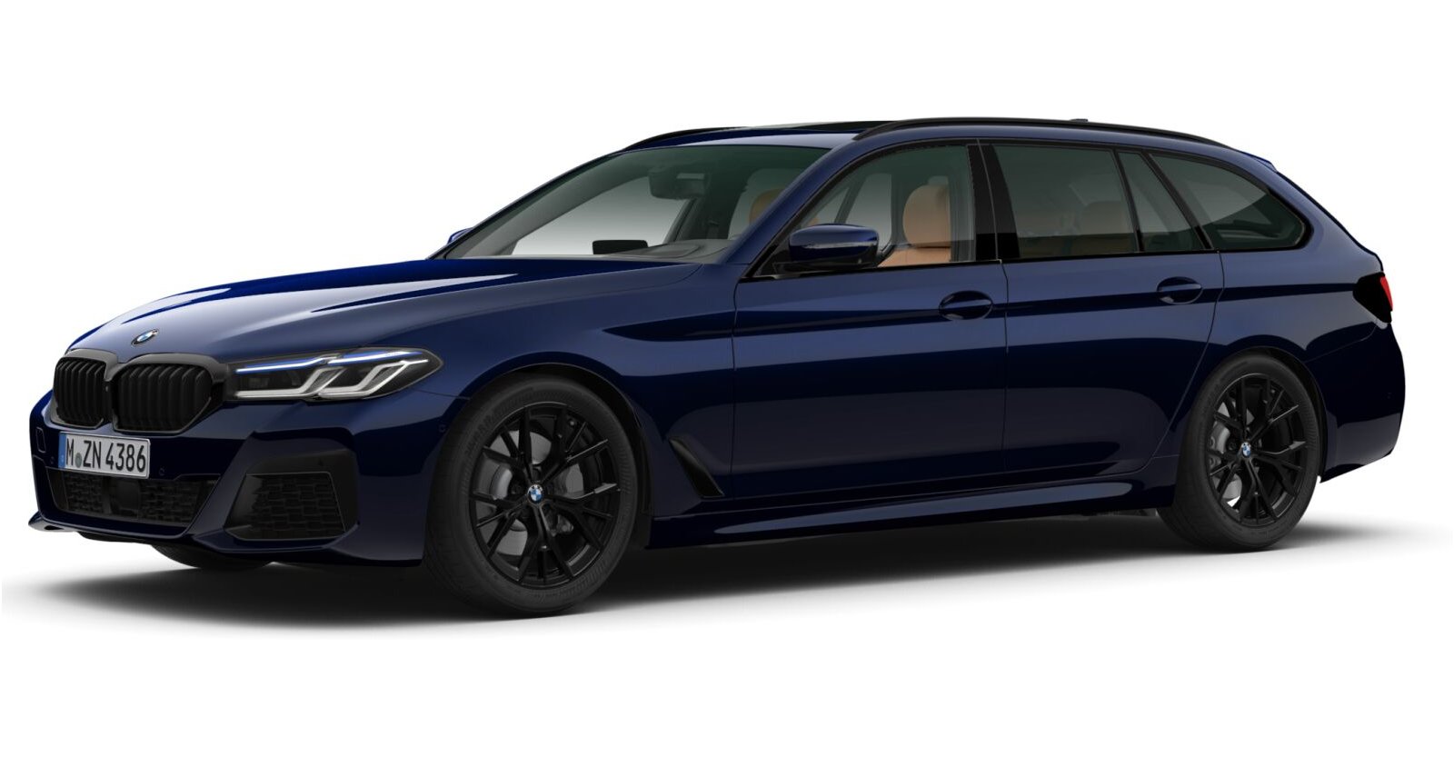 BMW BMW 5er in Blau von vorne BMW BMW 5er in Blau von vorne