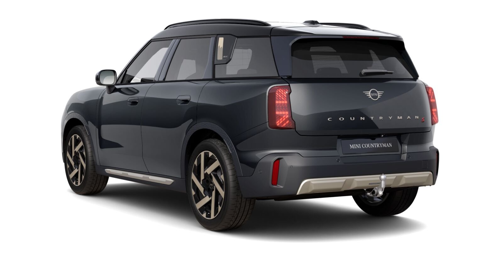 MINI MINI Countryman in Grau von hinten MINI MINI Countryman in Grau von hinten