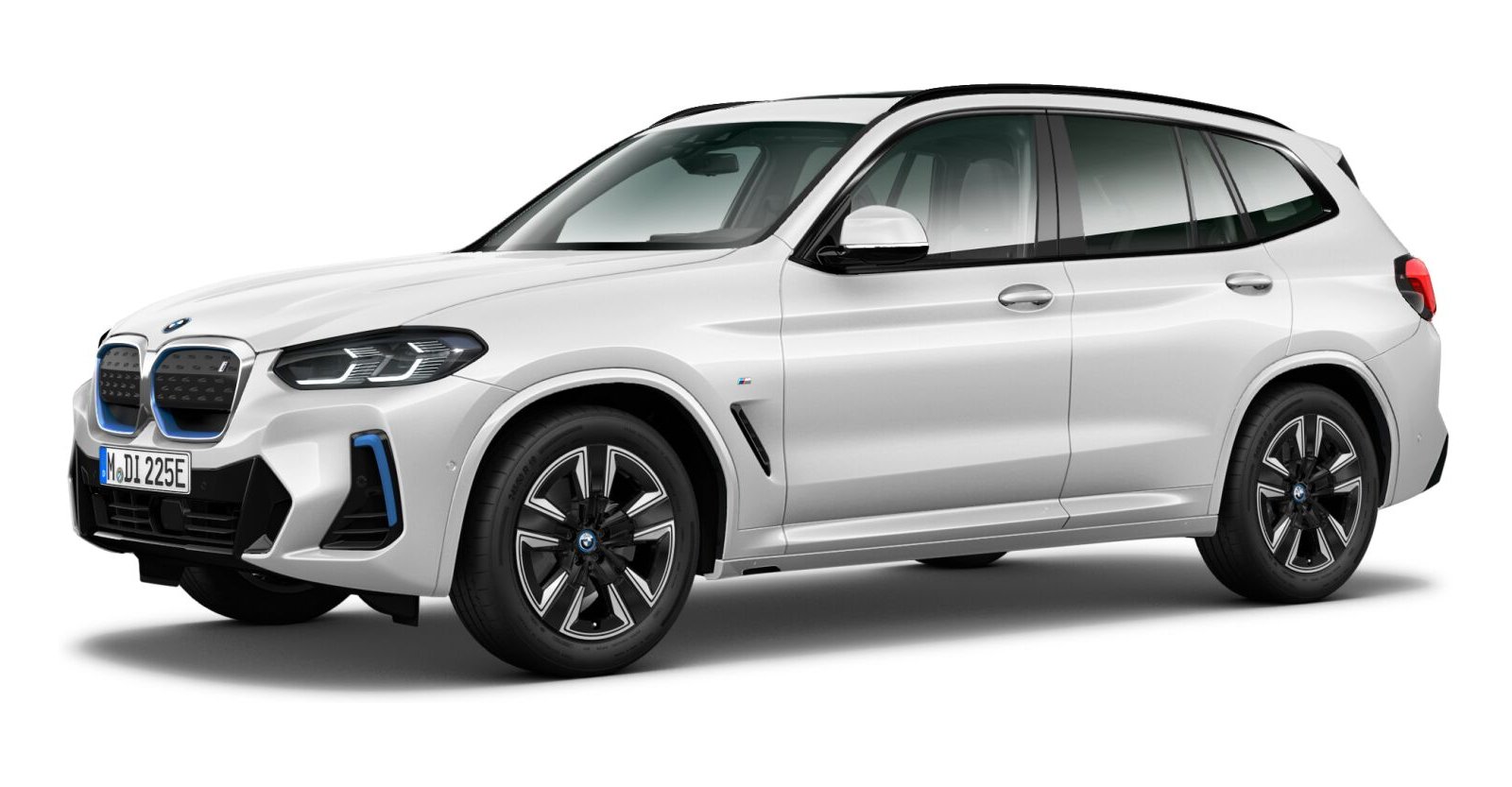 BMW iX3 in Weiß von vorne BMW iX3 in Weiß von vorne
