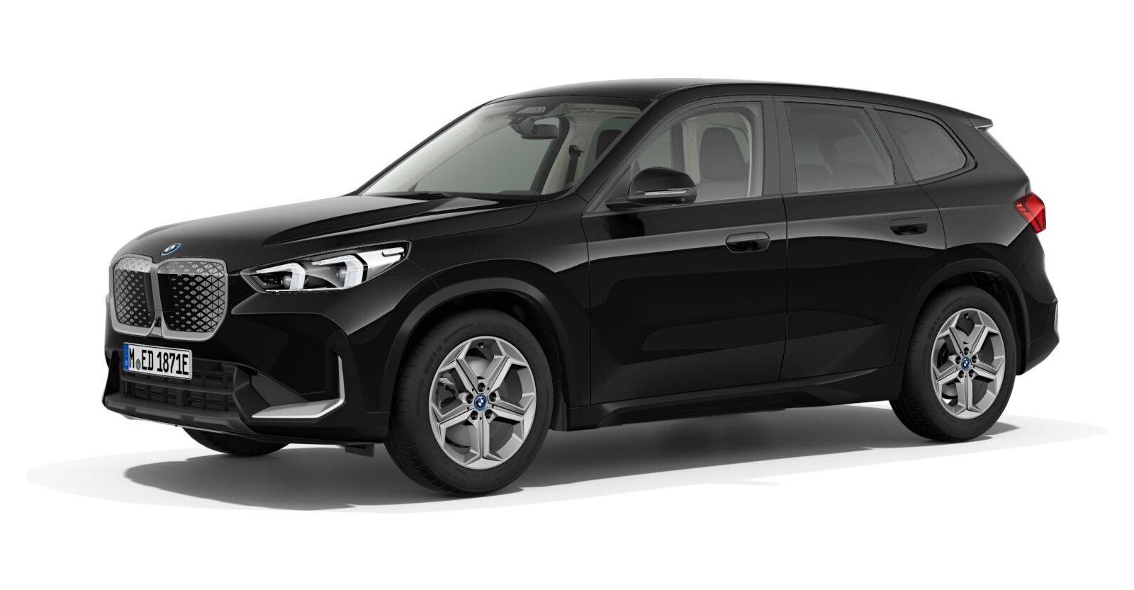 BMW BMW I in Schwarz von vorne BMW BMW I in Schwarz von vorne