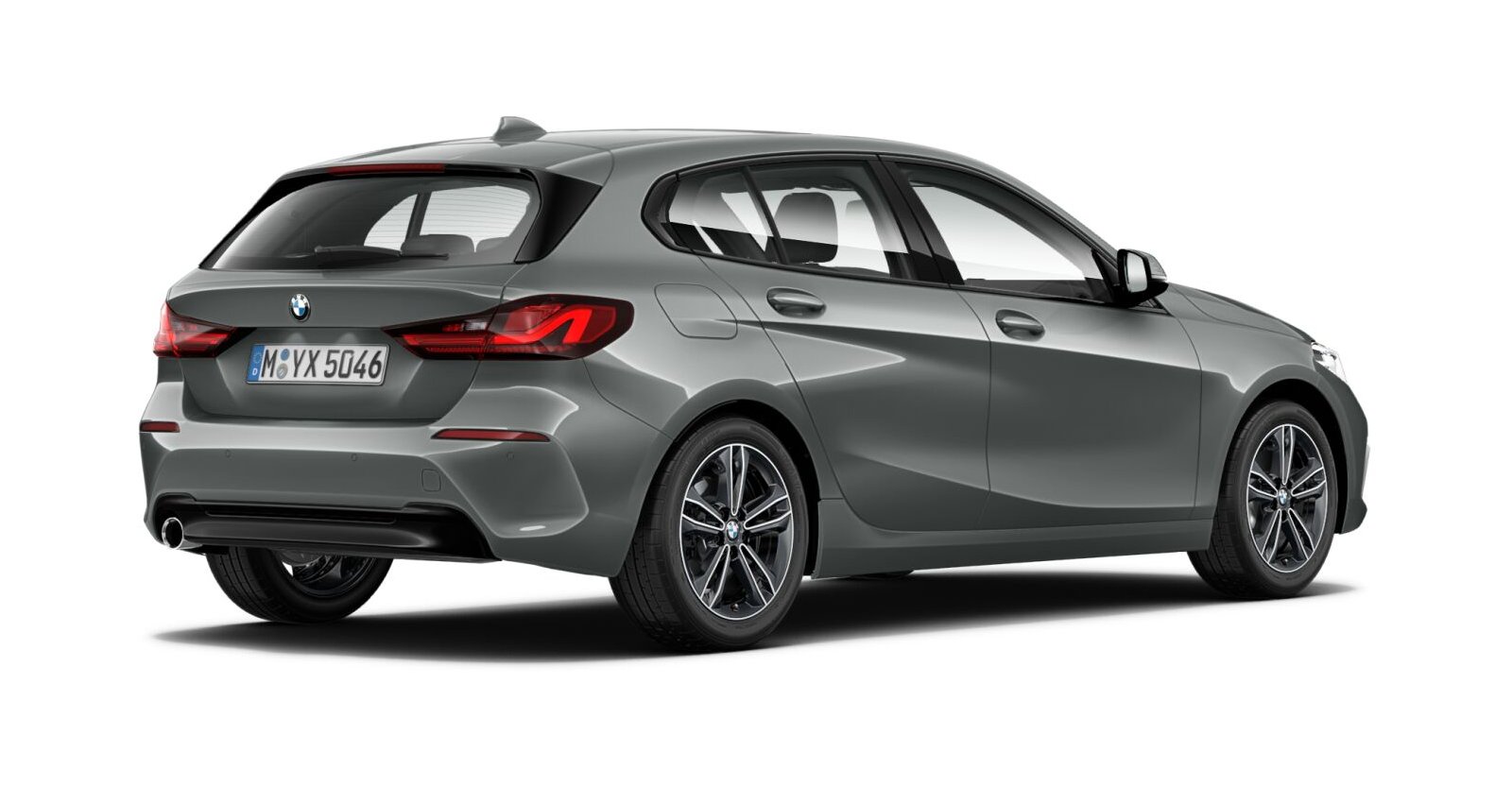 BMW BMW 1er in Grau von hinten BMW BMW 1er in Grau von hinten