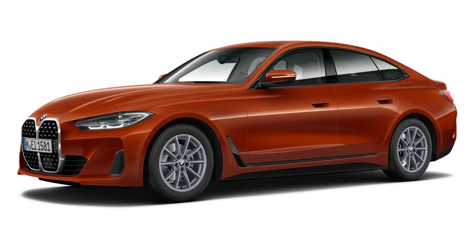 BMW BMW 4er in Orange von vorne BMW BMW 4er in Orange von vorne