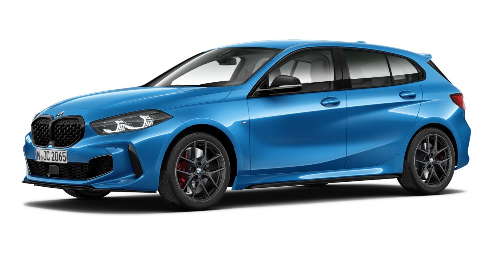 BMW BMW 1er in Blau von vorne BMW BMW 1er in Blau von vorne