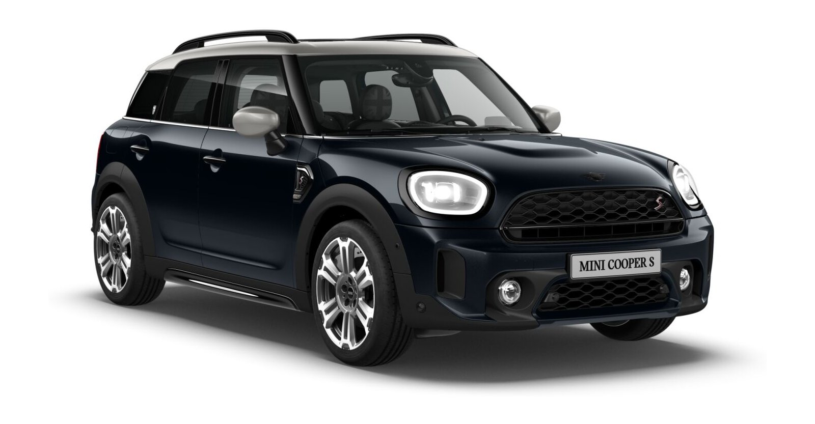 MINI MINI Countryman in Schwarz von vorne MINI MINI Countryman in Schwarz von vorne