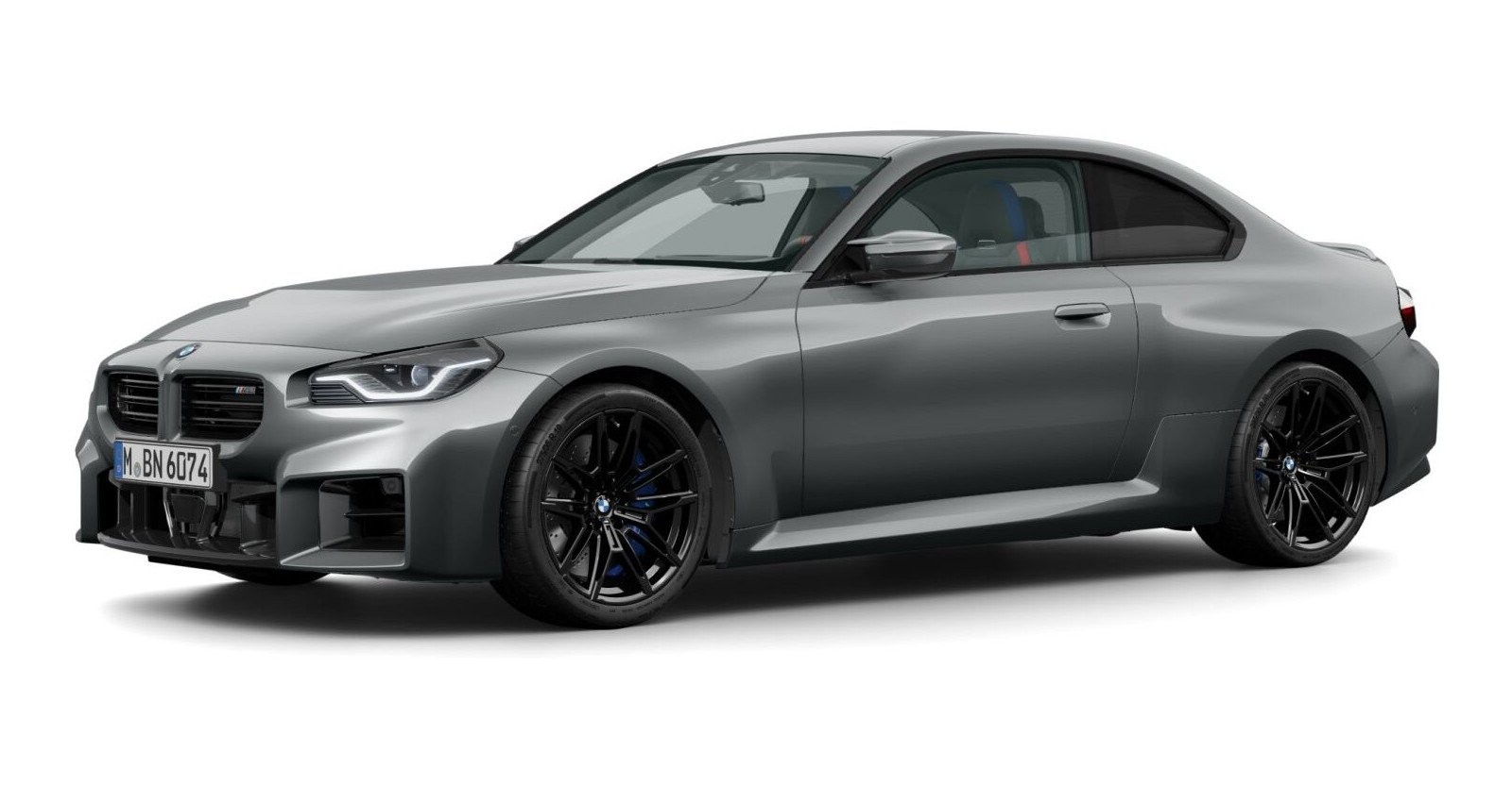BMW M2 Coupe in Grau von vorne BMW M2 Coupe in Grau von vorne