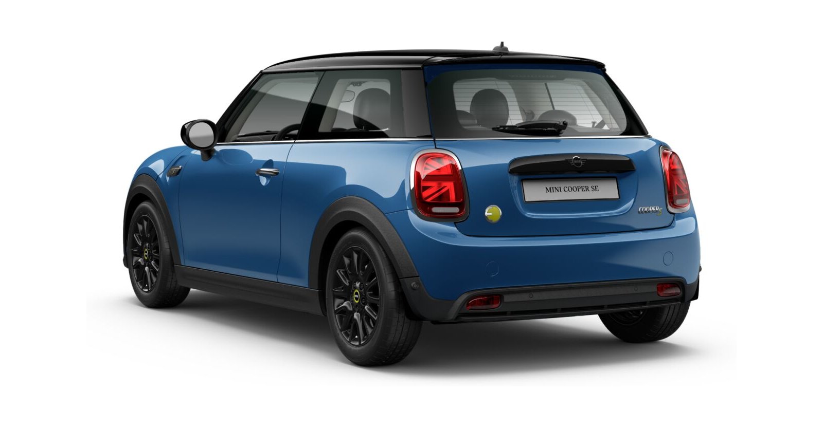 MINI MINI 3-Türer in Blau von hinten
