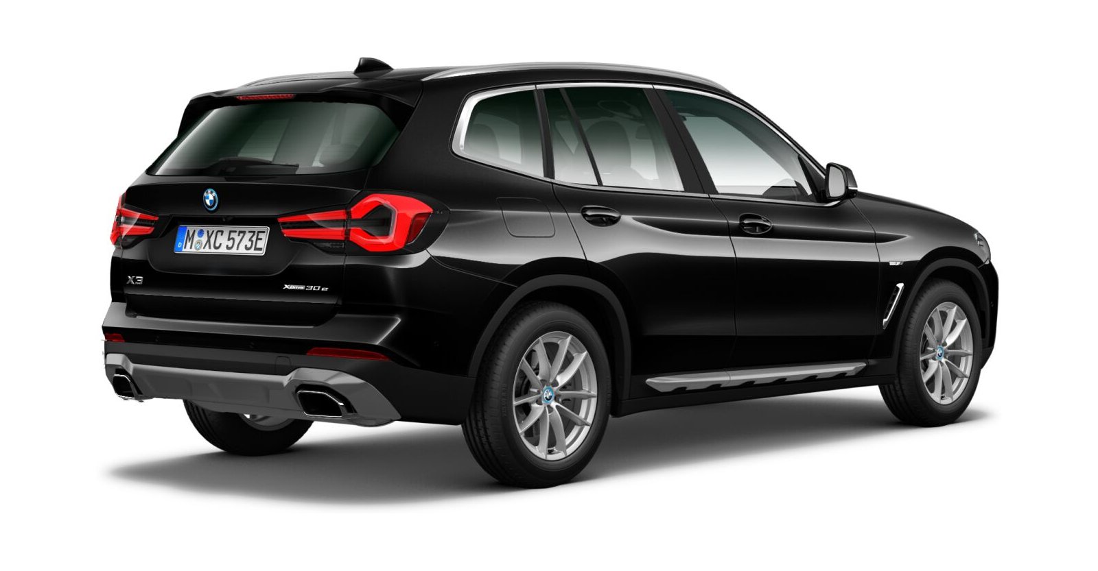 BMW BMW X in Schwarz von hinten BMW BMW X in Schwarz von hinten