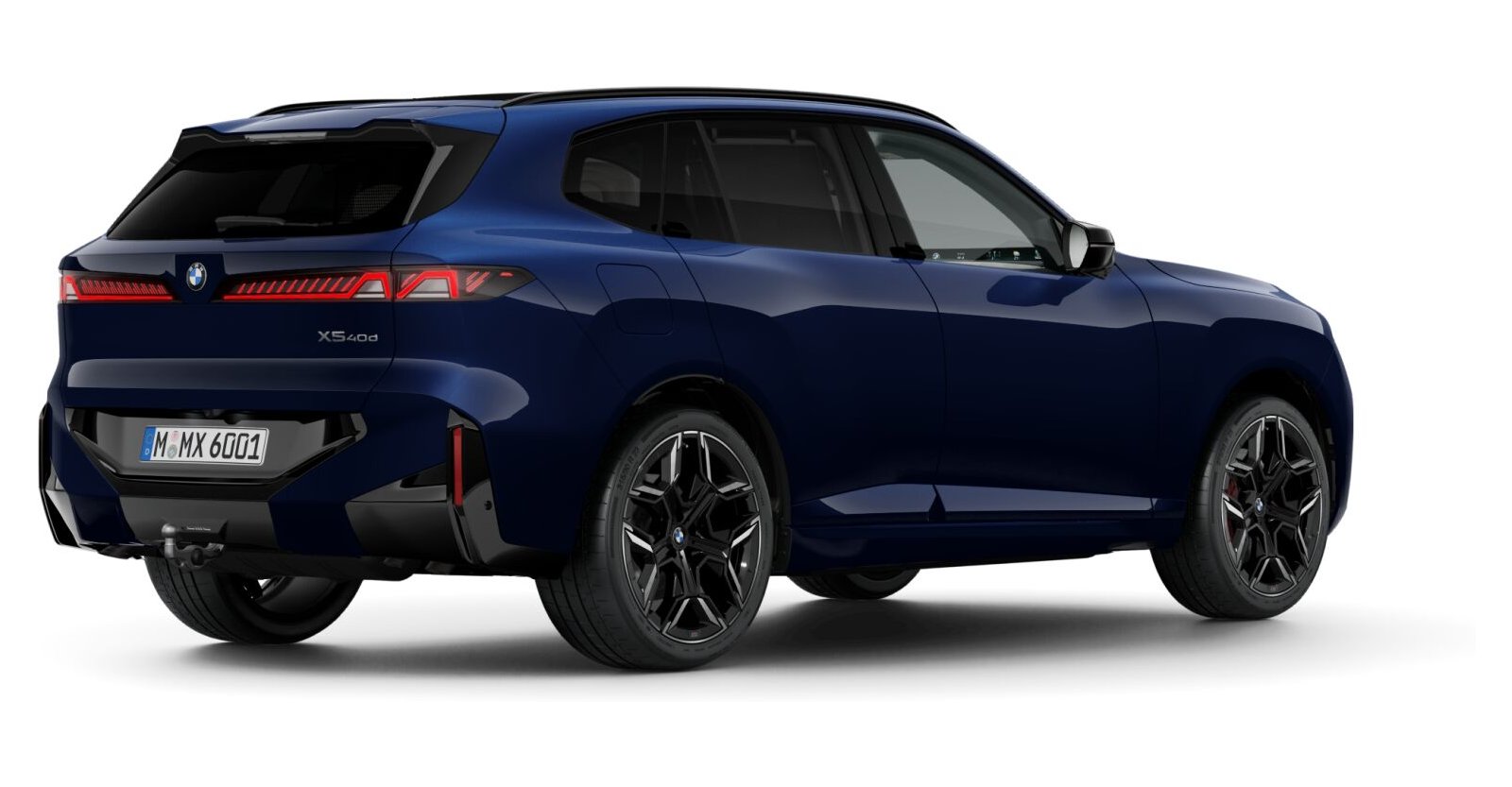 BMW BMW X in Blau von hinten