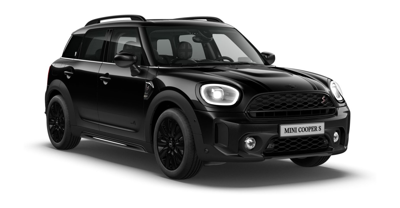 MINI Cooper S Countryman ALL4 in Schwarz von vorne MINI Cooper S Countryman ALL4 in Schwarz von vorne