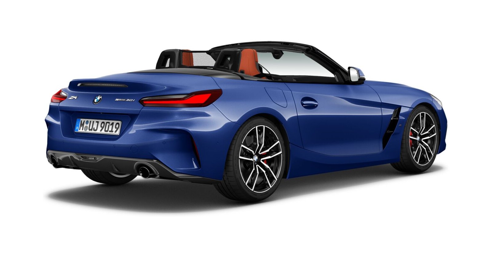 BMW BMW Z in Blau von hinten BMW BMW Z in Blau von hinten