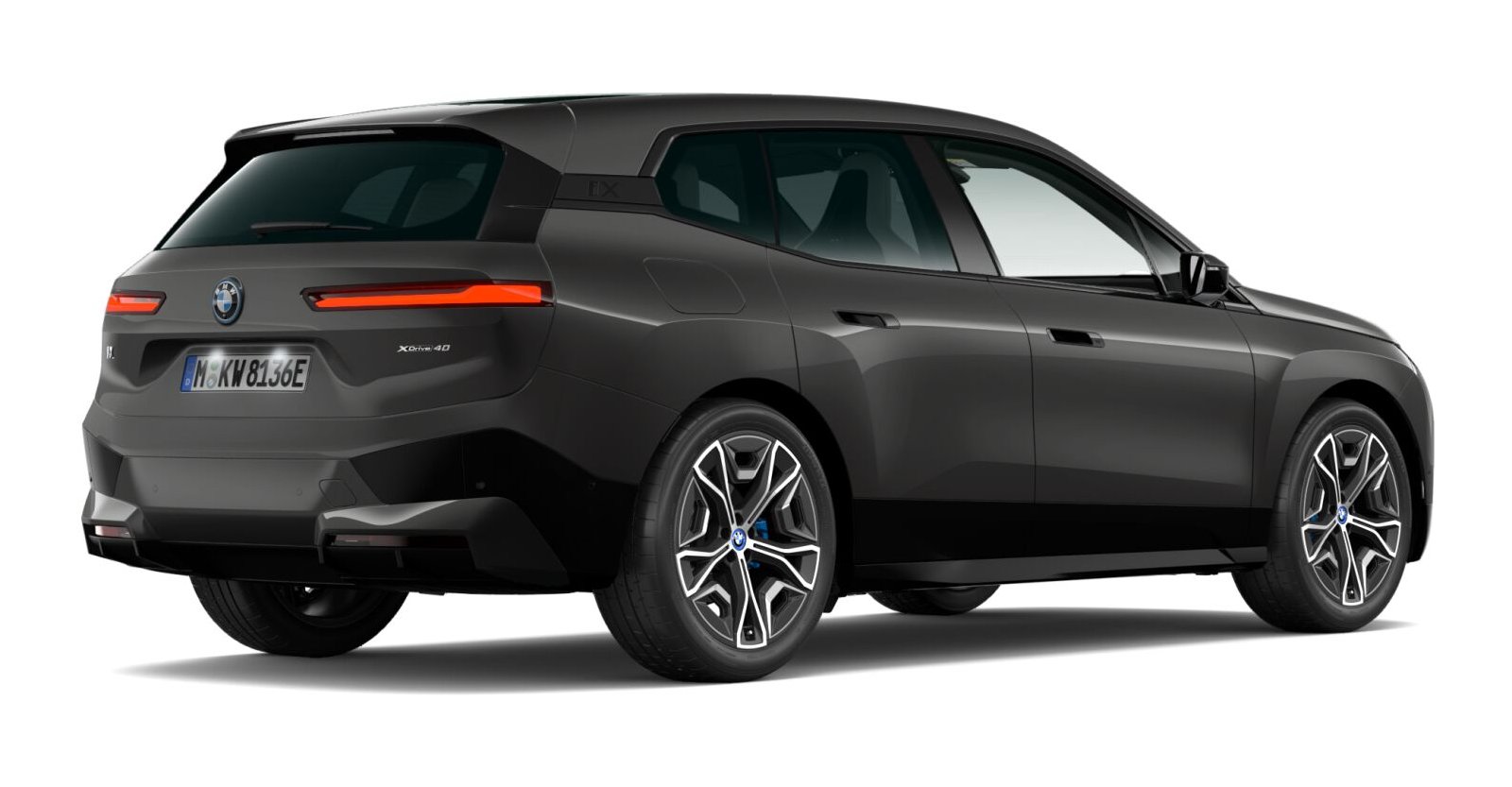 BMW BMW I in Grau von hinten BMW BMW I in Grau von hinten