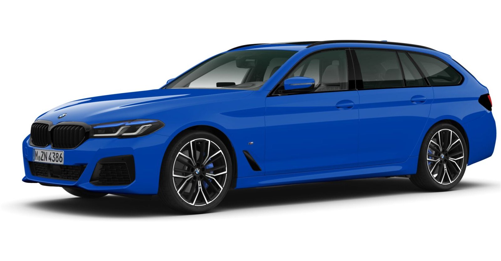 BMW BMW 5er in Blau von vorne BMW BMW 5er in Blau von vorne
