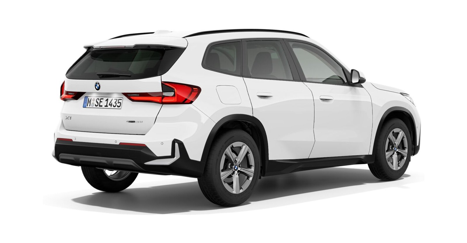 BMW BMW X in Weiß von hinten BMW BMW X in Weiß von hinten