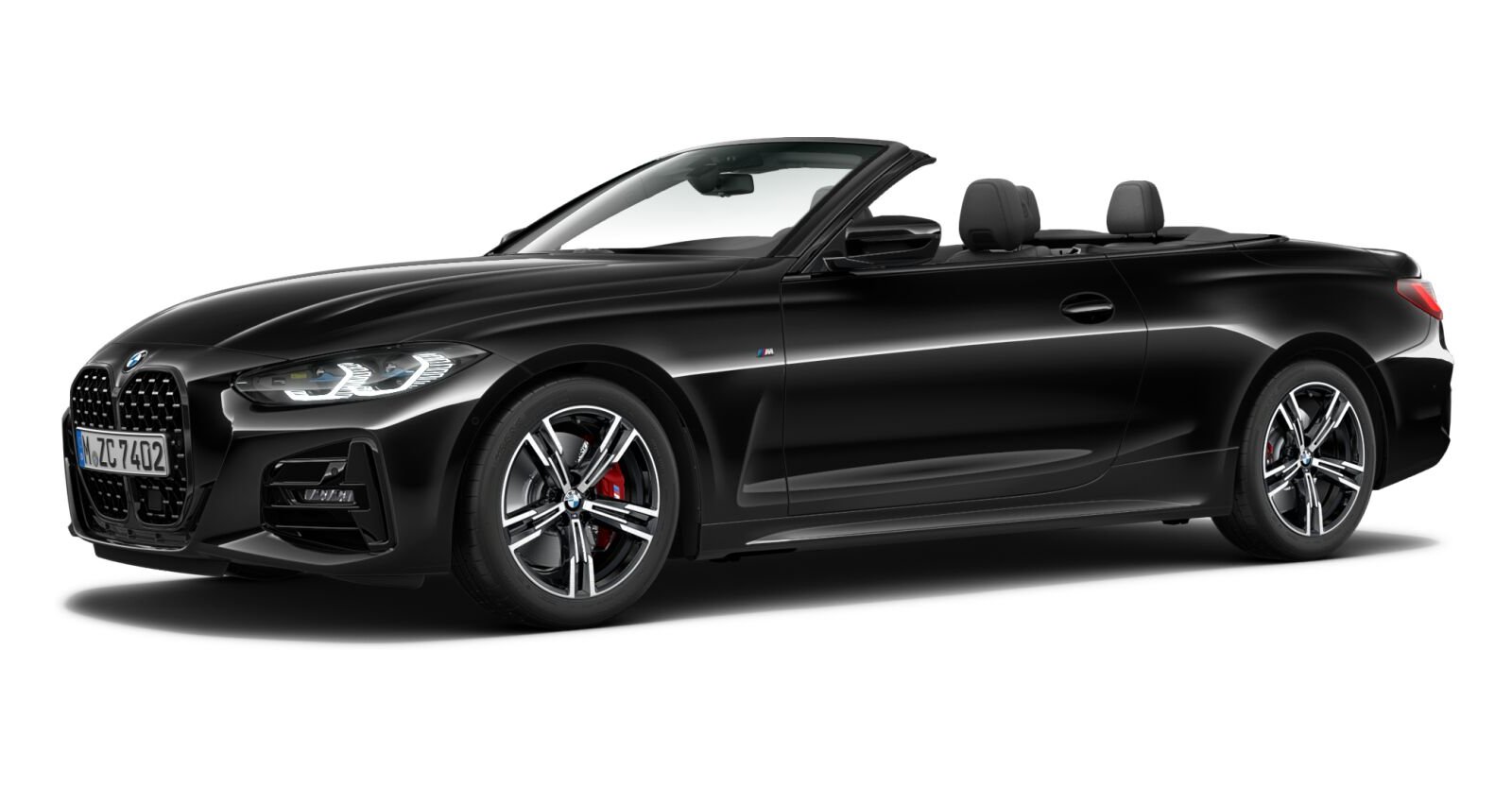 BMW BMW 4er in Schwarz von vorne BMW BMW 4er in Schwarz von vorne