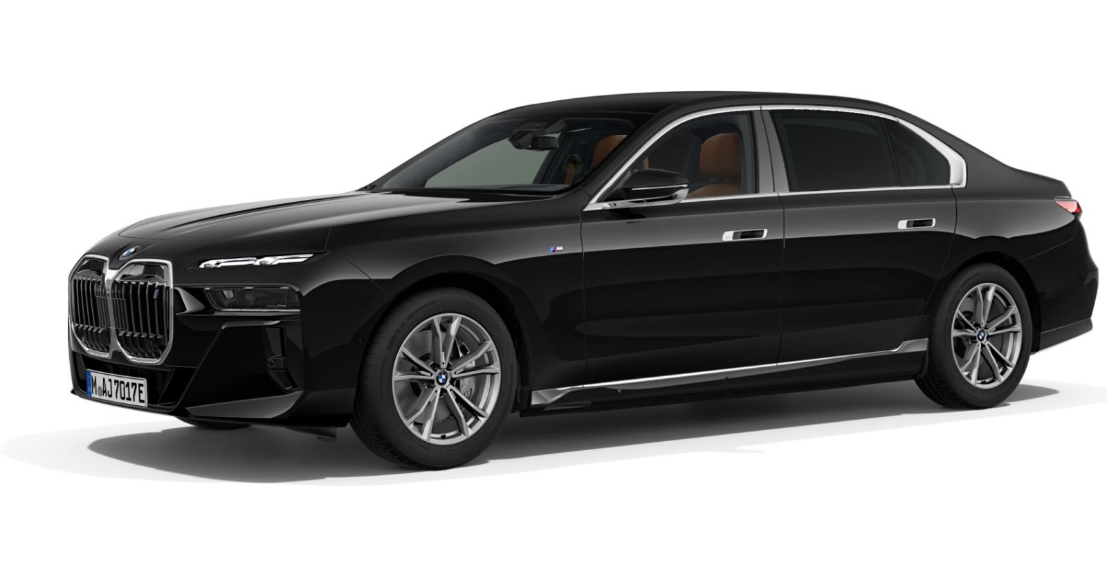 BMW BMW I in Schwarz von vorne BMW BMW I in Schwarz von vorne