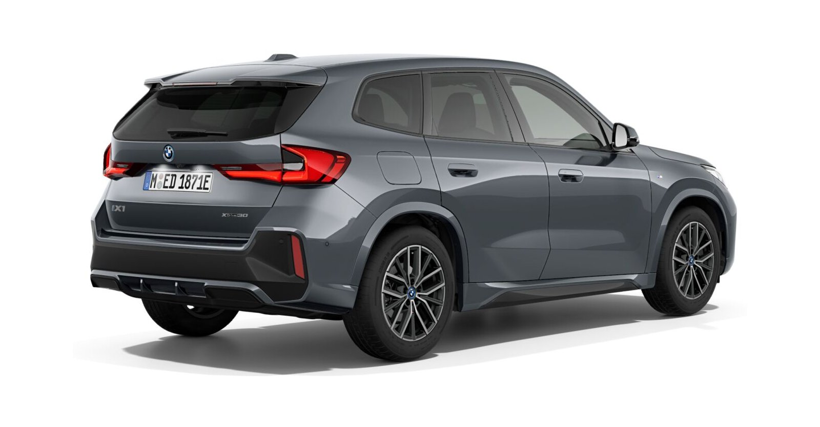 BMW BMW I in Grau von hinten BMW BMW I in Grau von hinten