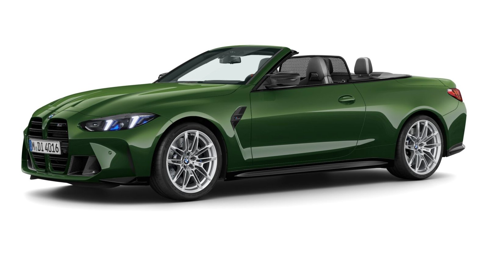 BMW M4 Competition Cabrio mit M xDrive in Individual von vorne BMW M4 Competition Cabrio mit M xDrive in Individual von vorne