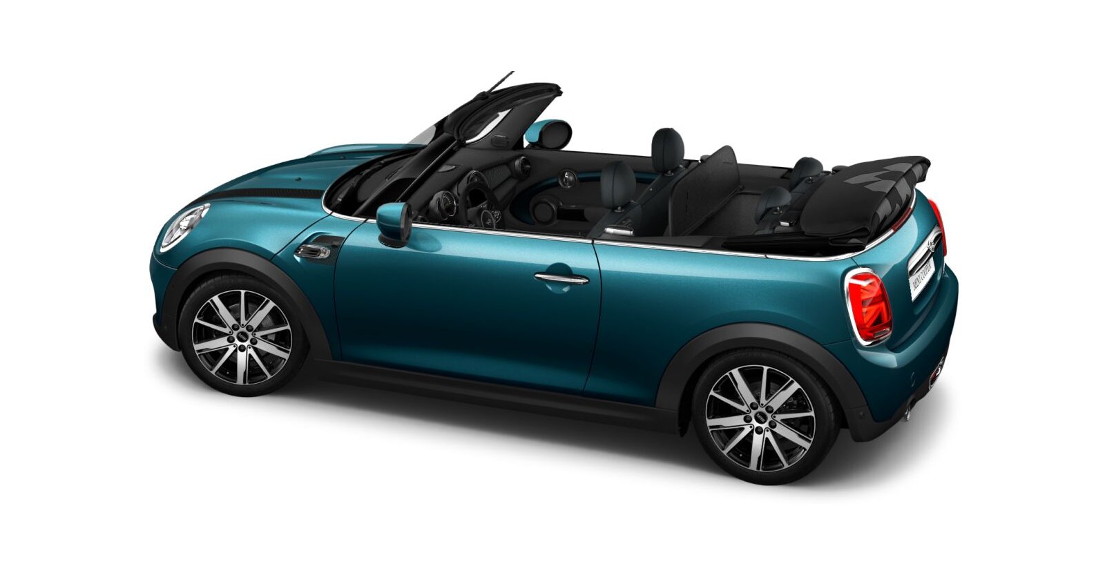 MINI MINI Cabrio in Blau von hinten MINI MINI Cabrio in Blau von hinten