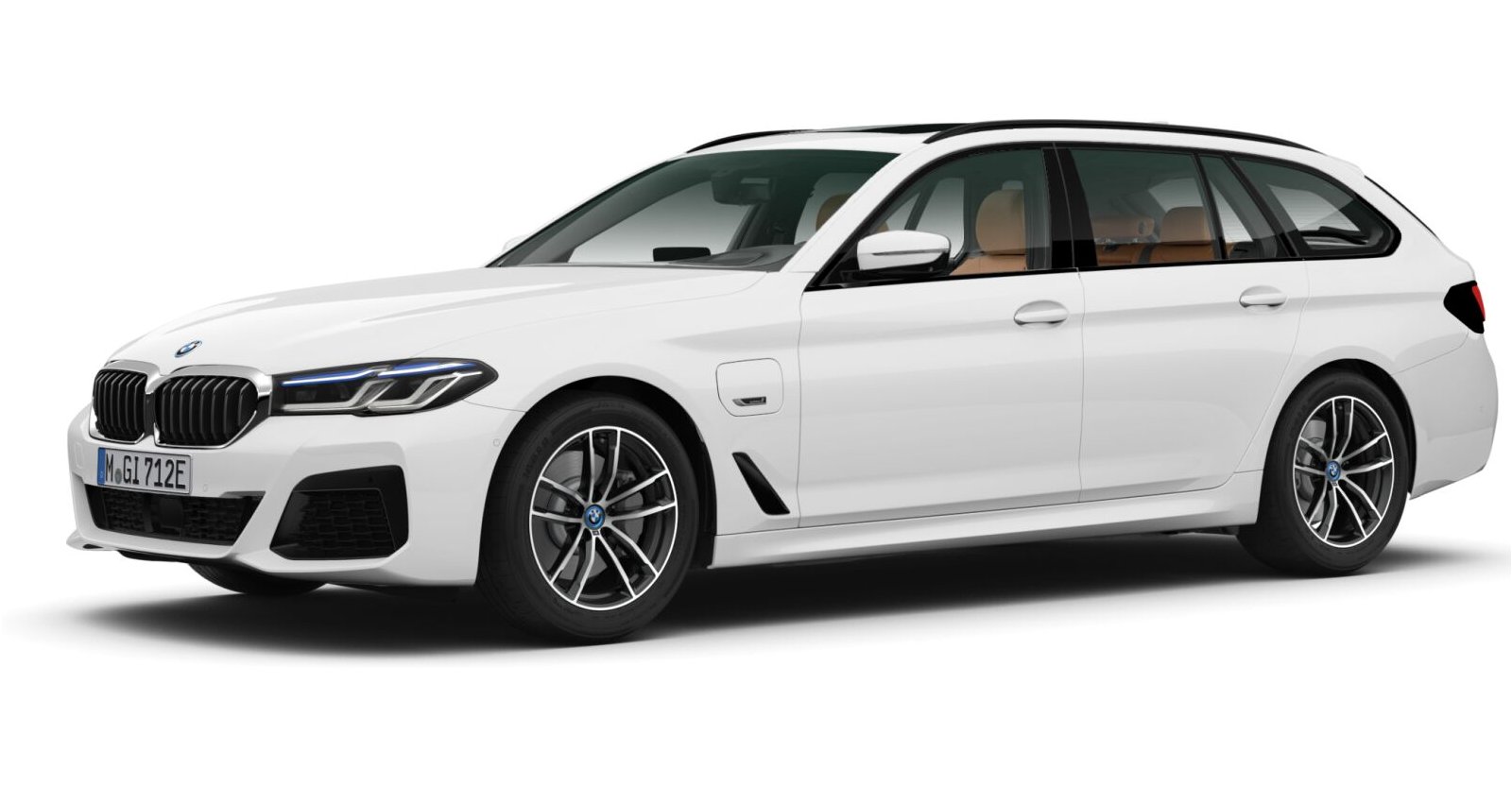BMW BMW 5er in Weiß von vorne BMW BMW 5er in Weiß von vorne