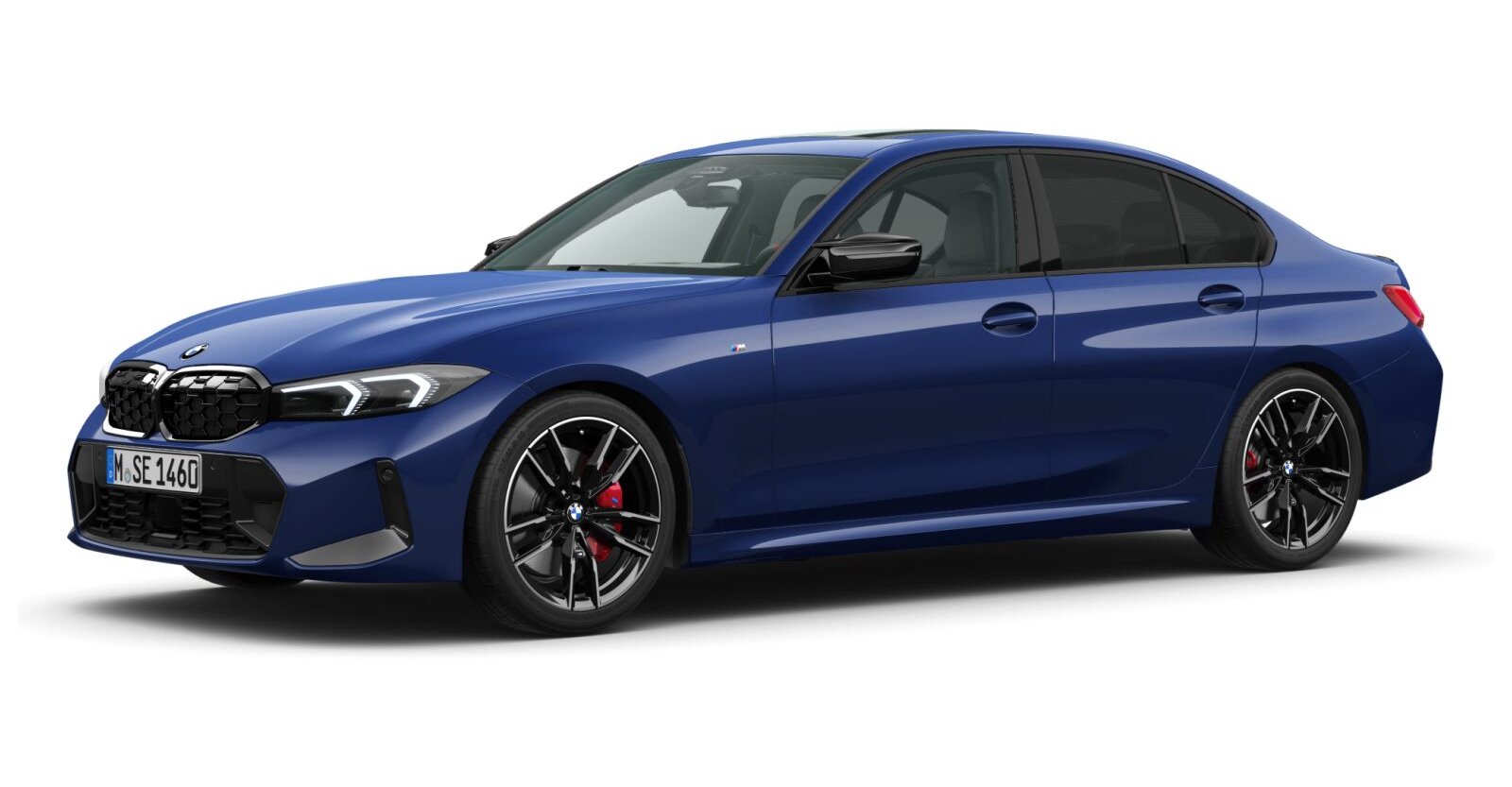 BMW M340i xDrive Limousine in Blau von vorne