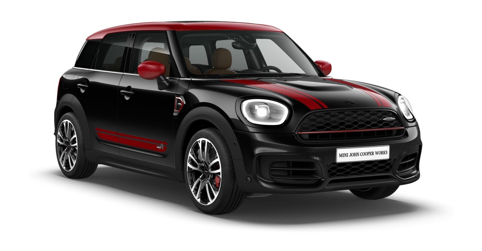 MINI MINI Countryman in Schwarz von vorne MINI MINI Countryman in Schwarz von vorne