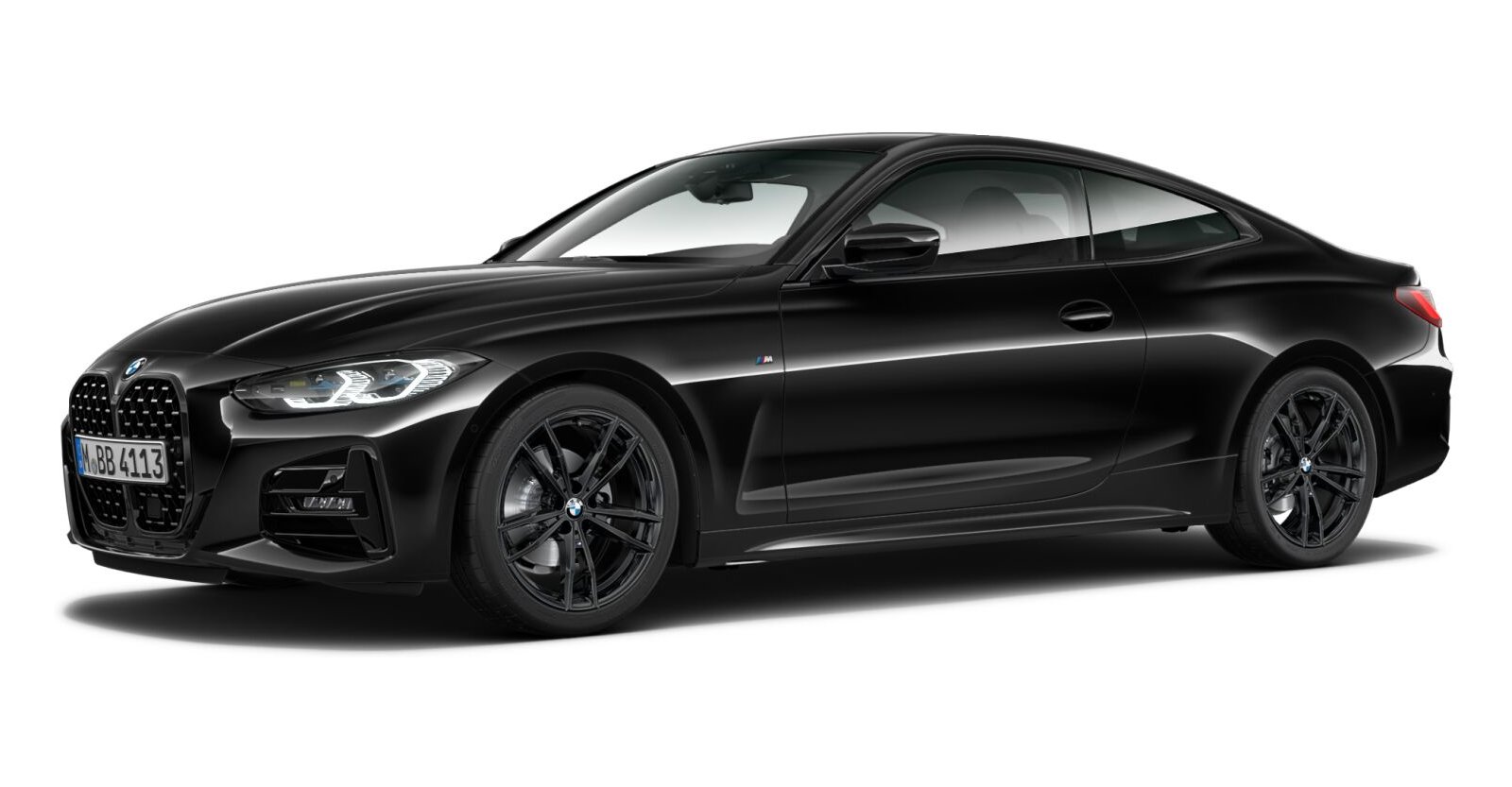 BMW BMW 4er in Schwarz von vorne BMW BMW 4er in Schwarz von vorne