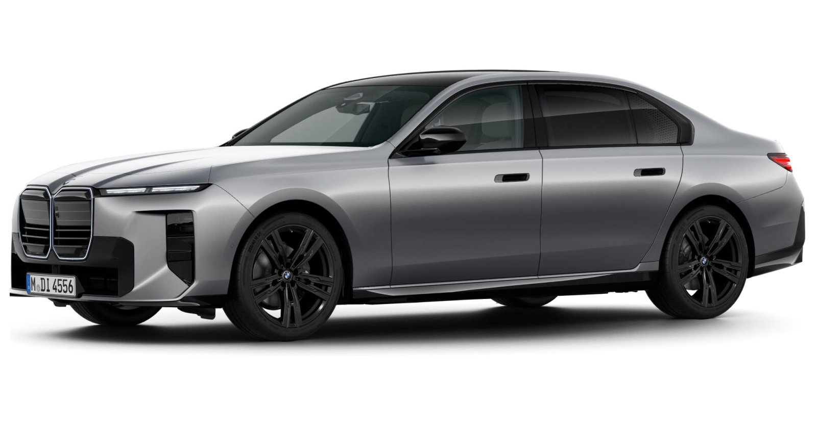 BMW 740 xDrive Limousine in Silber von vorne BMW 740 xDrive Limousine in Silber von vorne