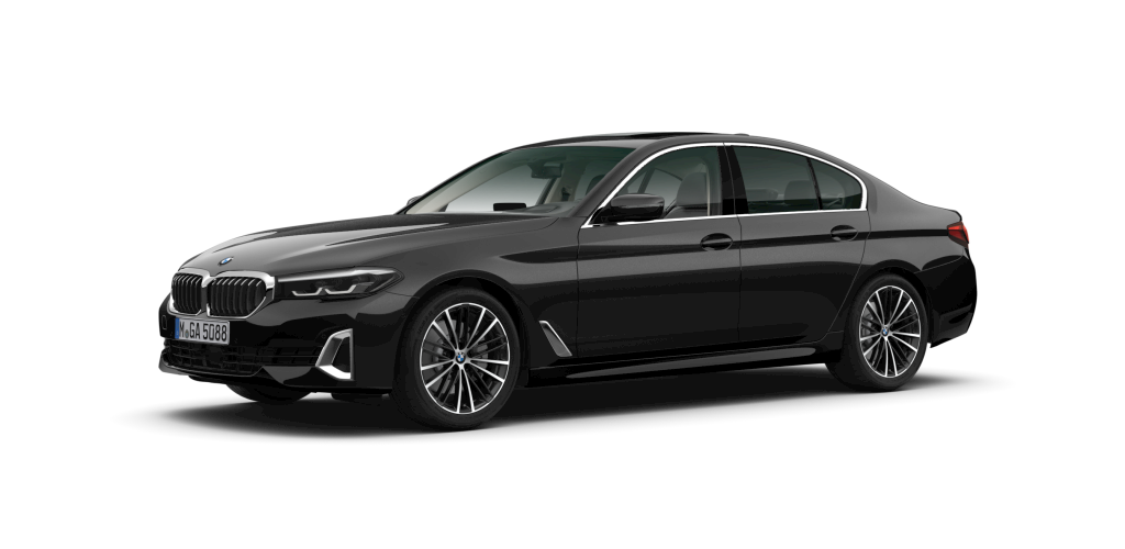 BMW BMW 5er in Schwarz von vorne BMW BMW 5er in Schwarz von vorne