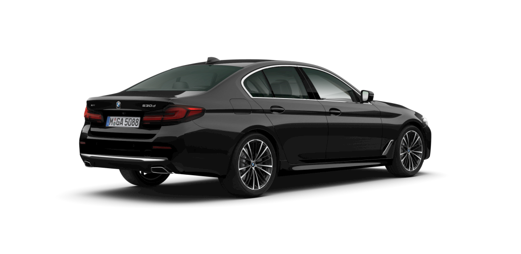 BMW BMW 5er in Schwarz von hinten BMW BMW 5er in Schwarz von hinten