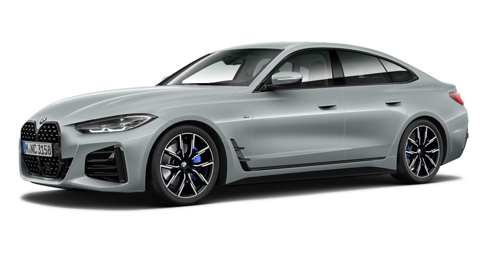 BMW 420d Gran Coupé in Grau von vorne BMW 420d Gran Coupé in Grau von vorne