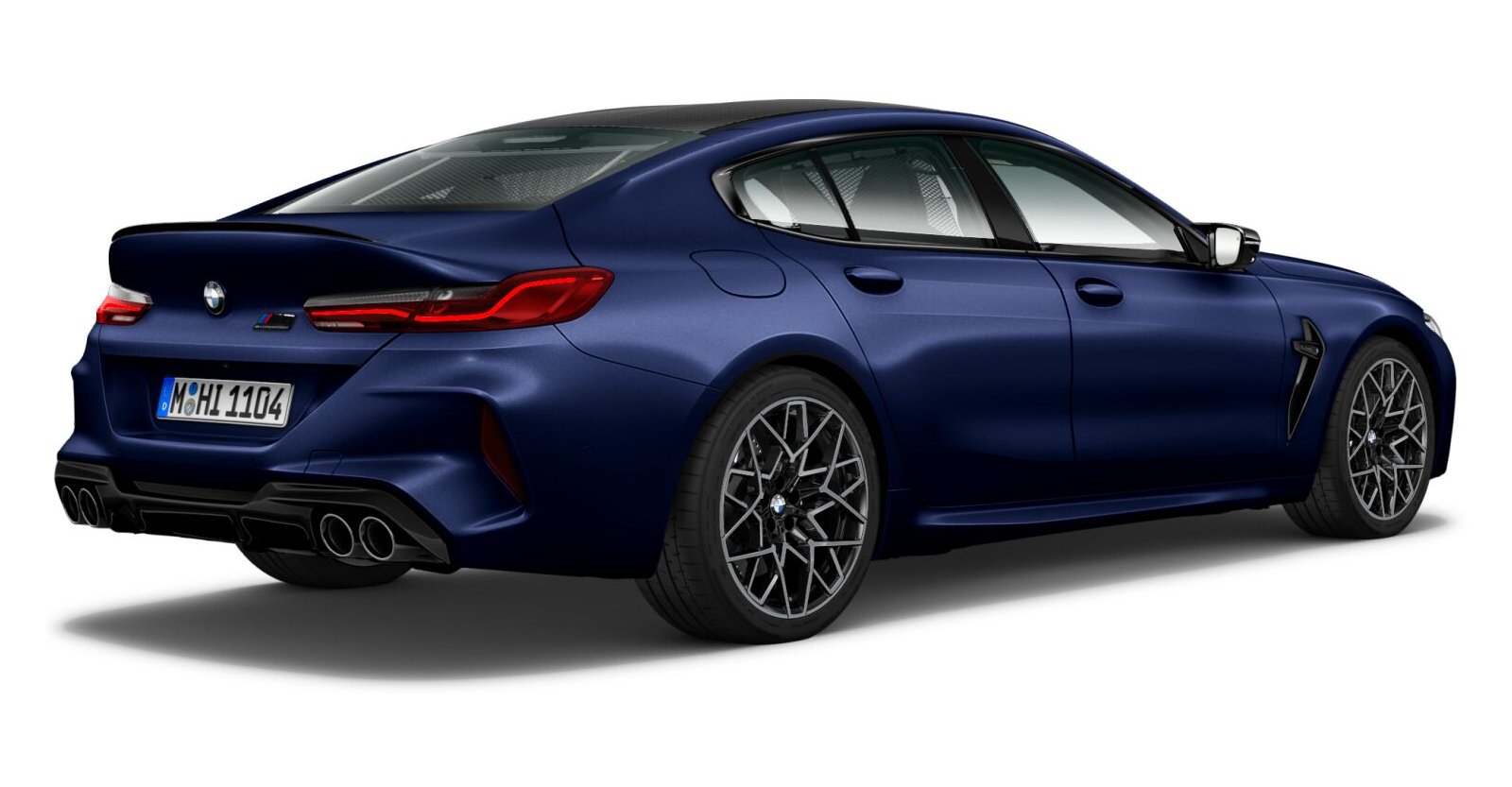 BMW BMW M in Blau von hinten