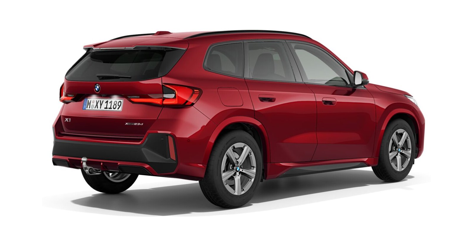 BMW BMW X in Rot von hinten